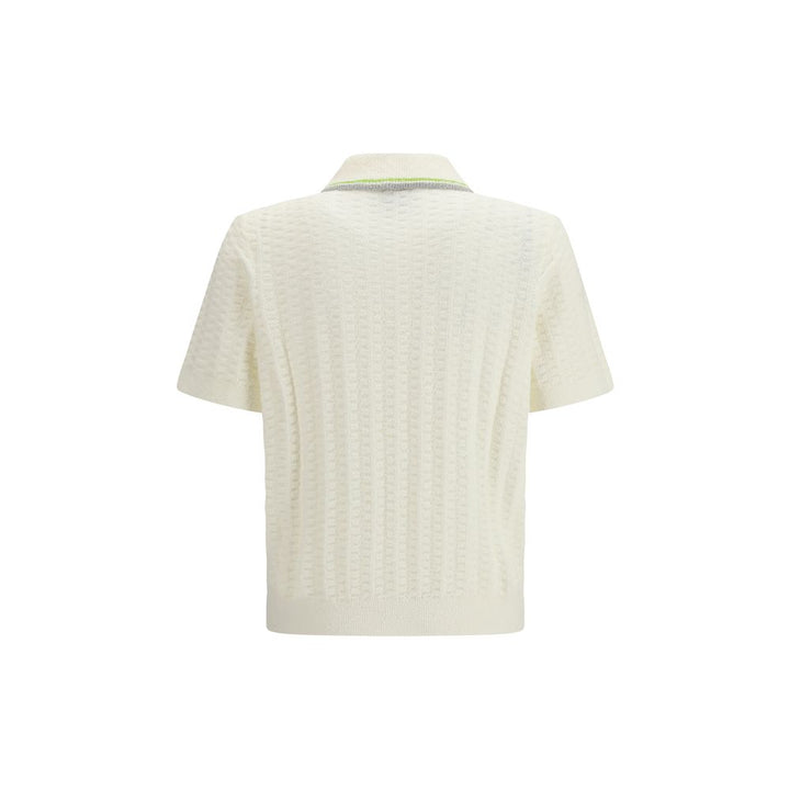 Casablanca Beige Cotton Polo Shirt