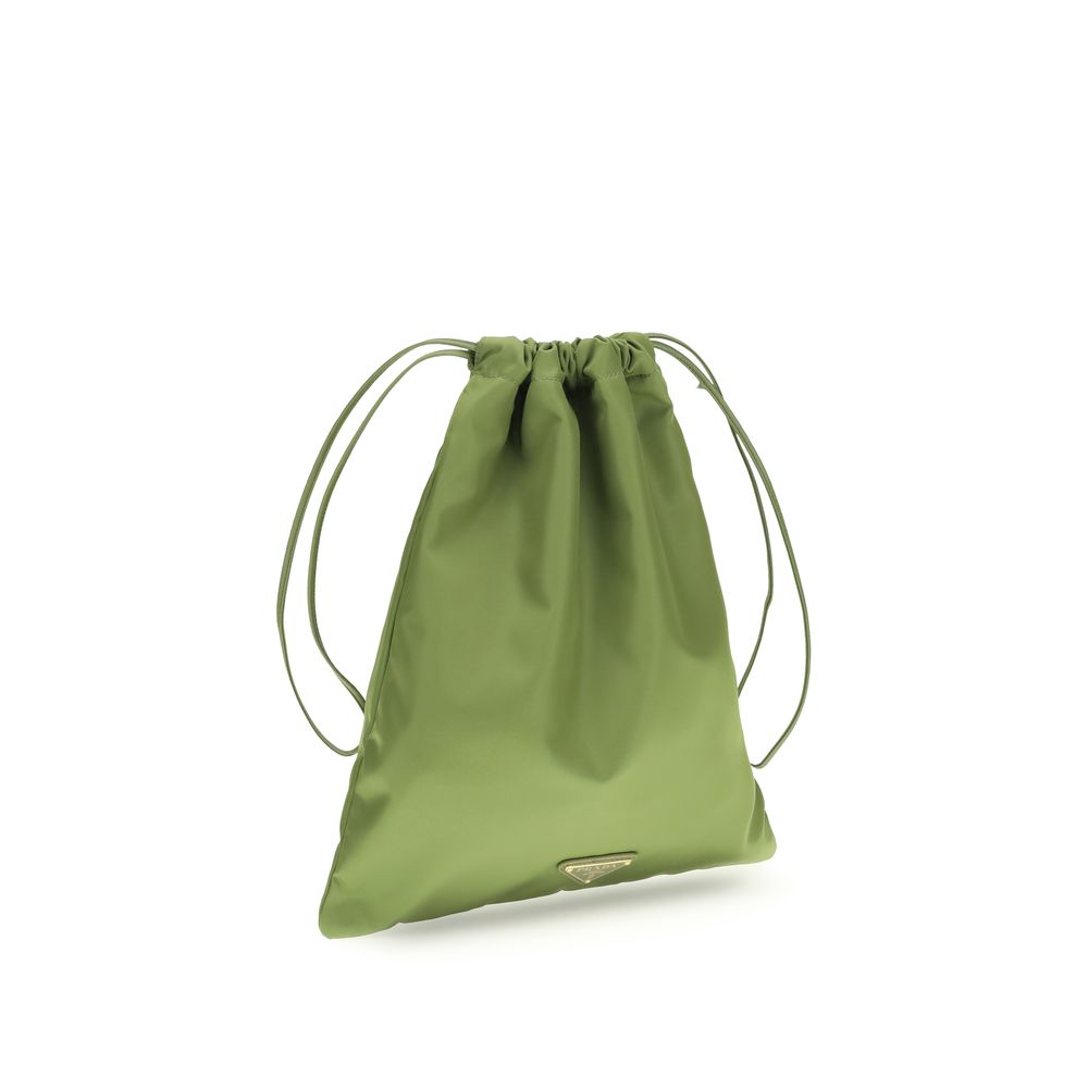 Prada Bicolor Recycled Polyamide Shoulder Bag