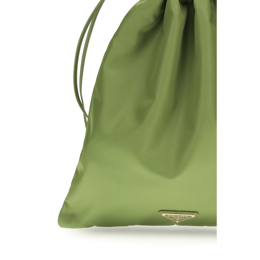 Prada Bicolor Recycled Polyamide Shoulder Bag
