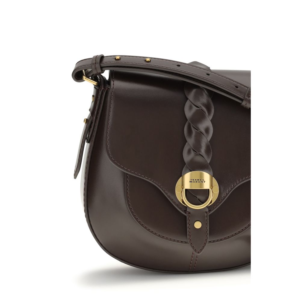 Isabel Marant Brown Calf Leather Bos Taurus Shoulder Bag