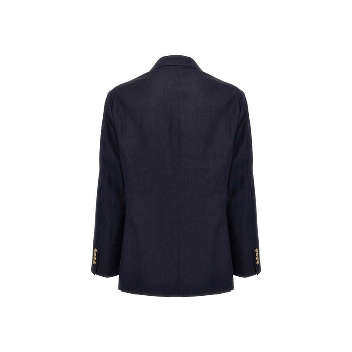 Brunello Cucinelli Blue Linen Blazer