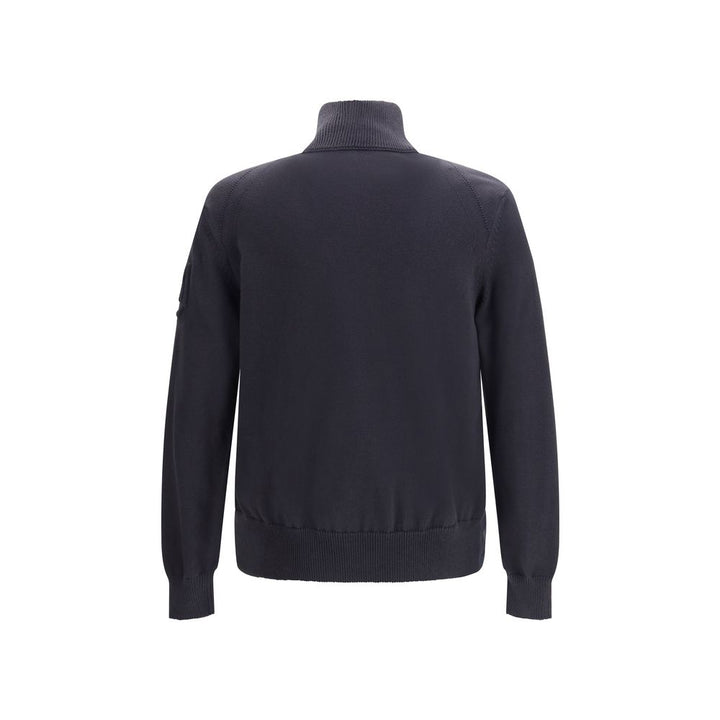 Moncler Blue Cotton Full-Length Jacket