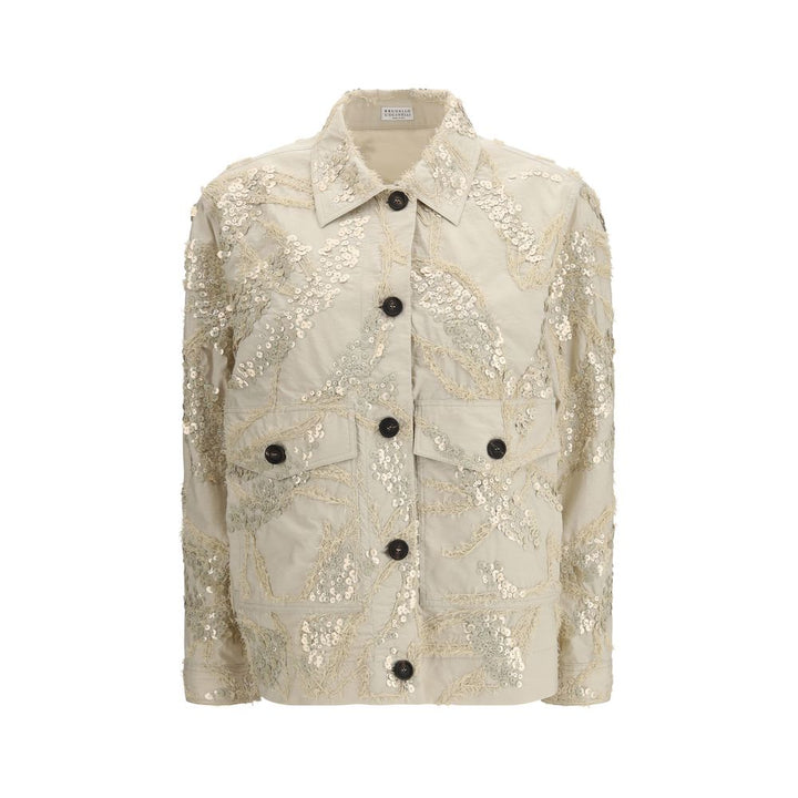 Brunello Cucinelli Beige Cotton Coat