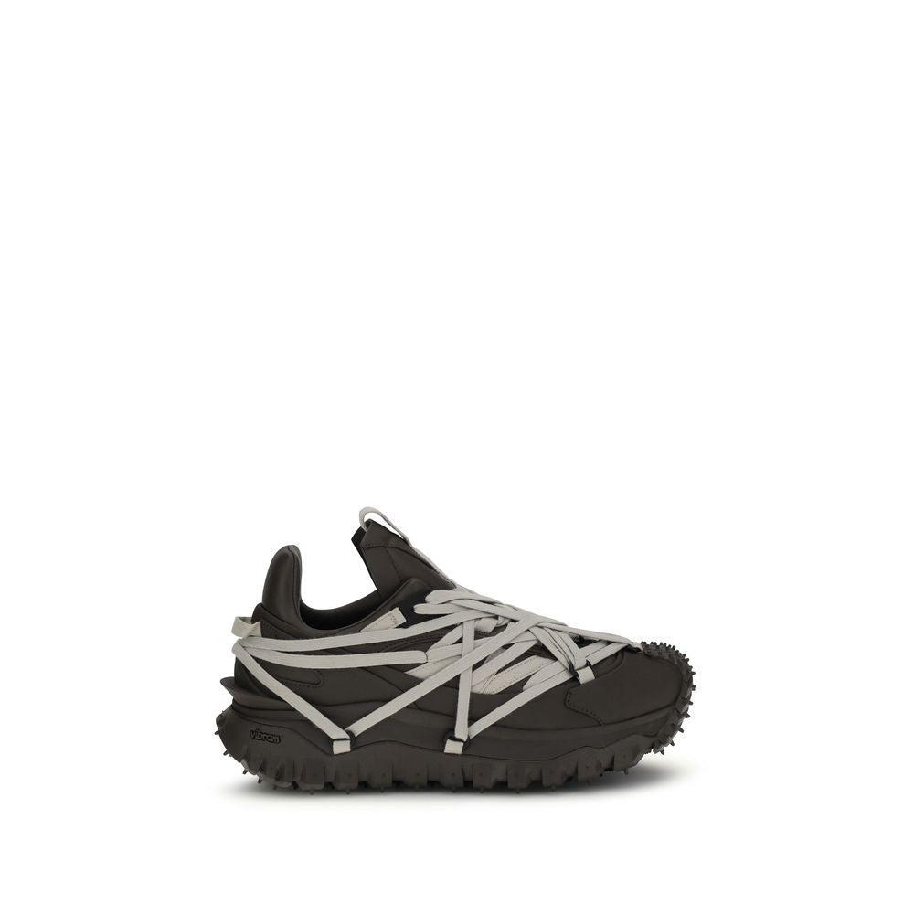 Moncler x Rick Owens Brown Rubber Athletic Sneakers
