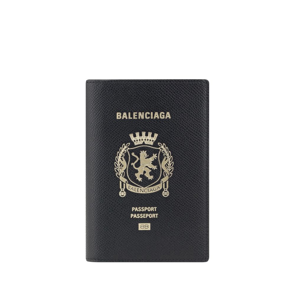 Balenciaga Black Calf Leather Bos Taurus Wallet