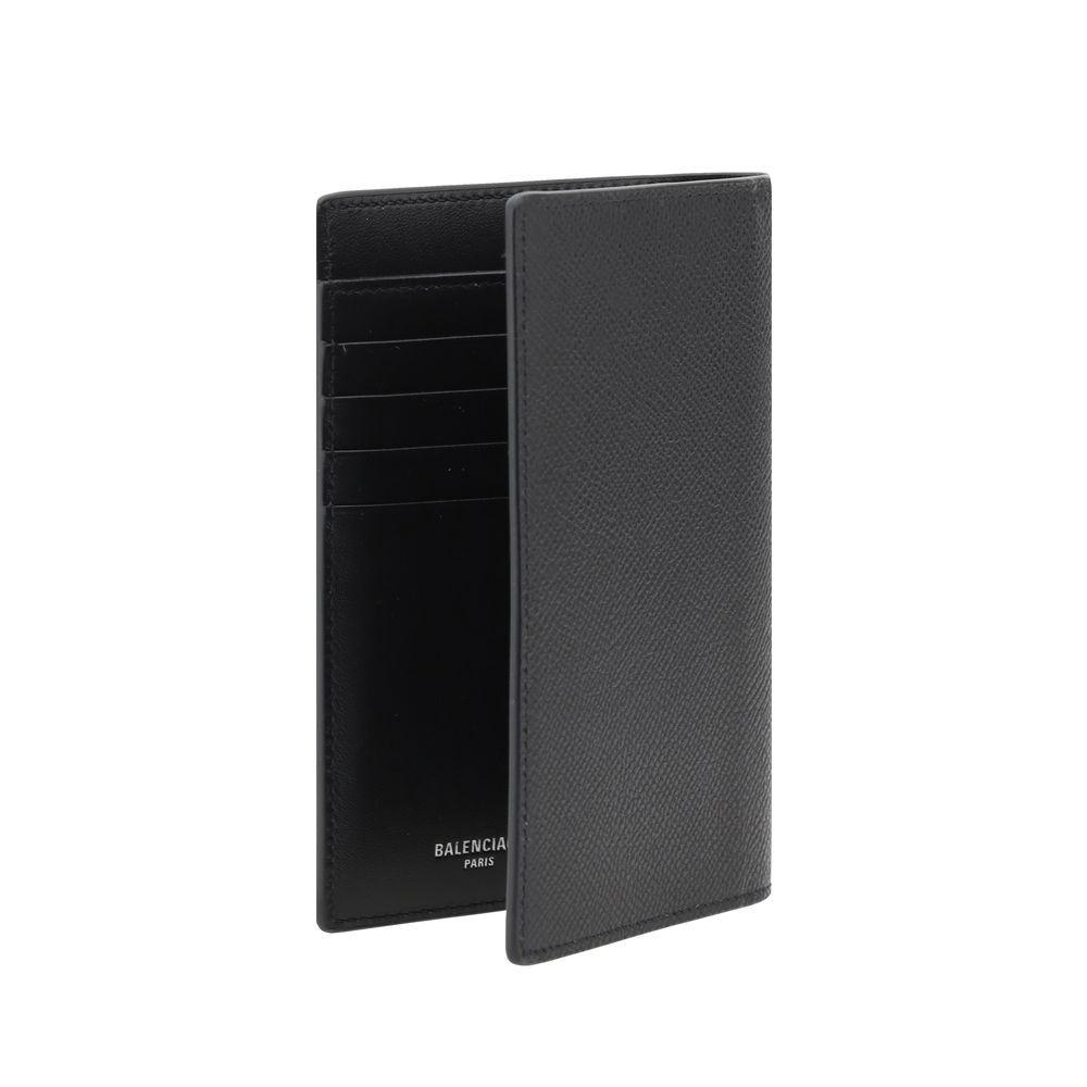 Balenciaga Black Calf Leather Bos Taurus Wallet