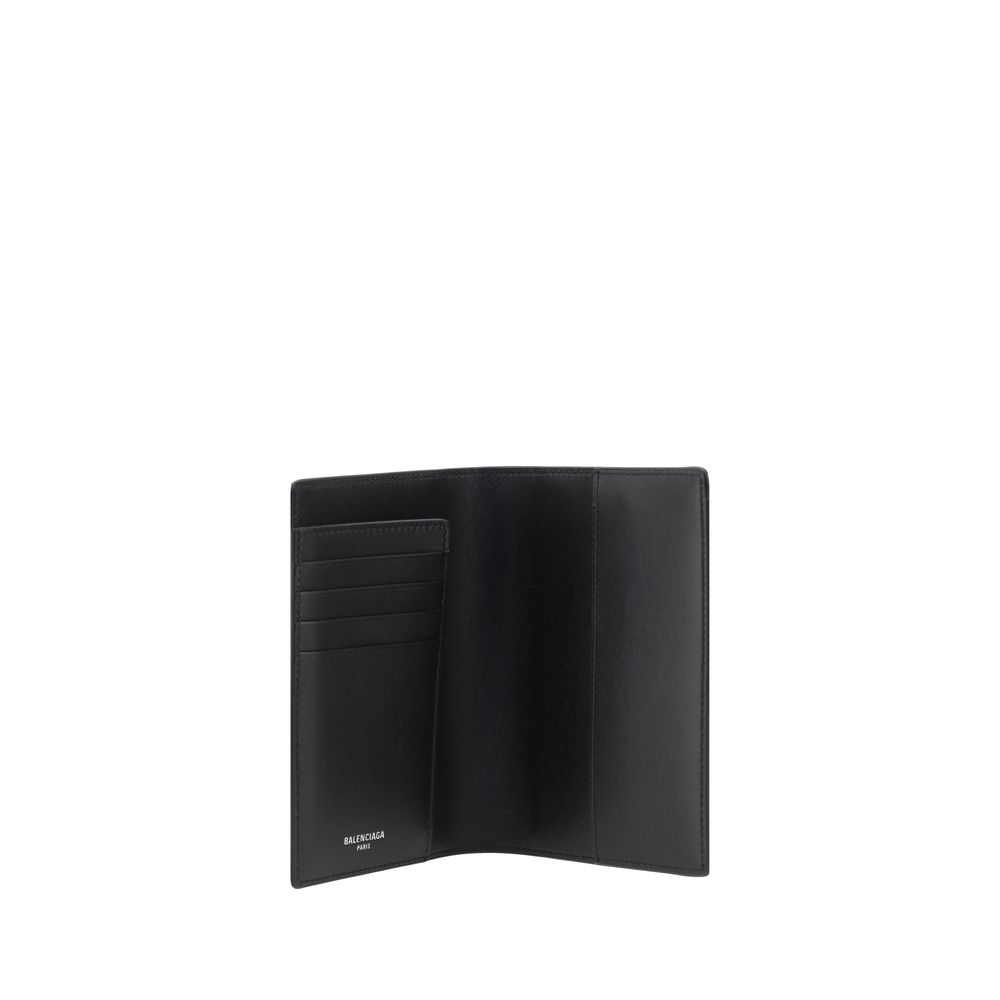 Balenciaga Black Calf Leather Bos Taurus Wallet