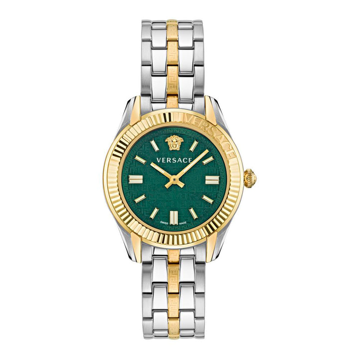 Versace Gray Stainless Steel Dress Watch