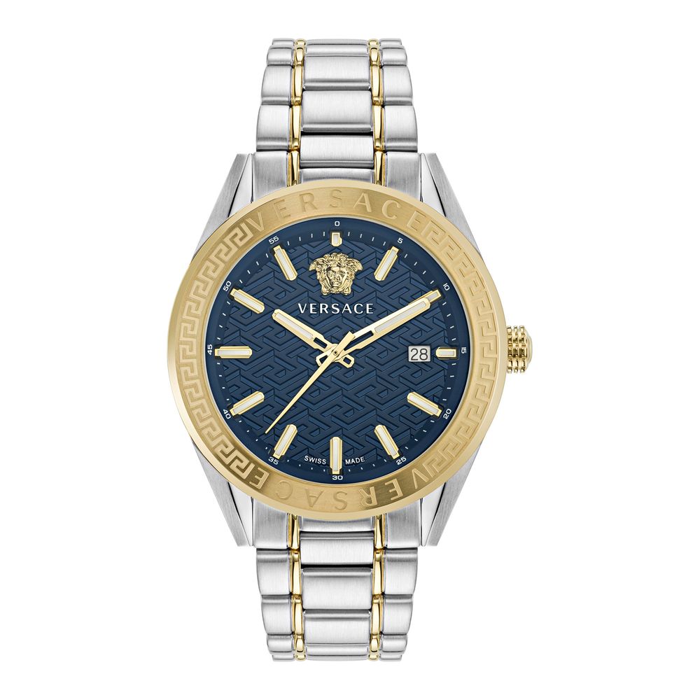 Versace Gray Stainless Steel Dress Watch