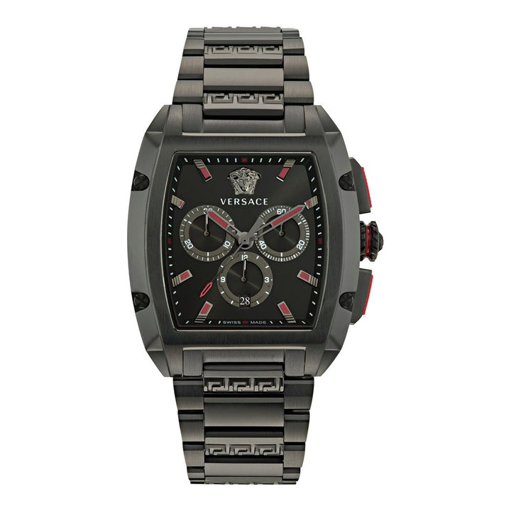 Versace Black Stainless Steel Dress Watch
