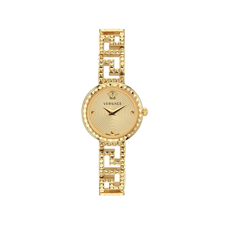 Versace Gold Stainless Steel Dress Watch