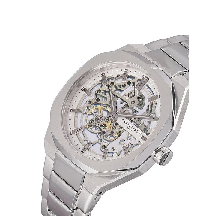Pierre Cardin Gray Stainless Steel Dress Watch