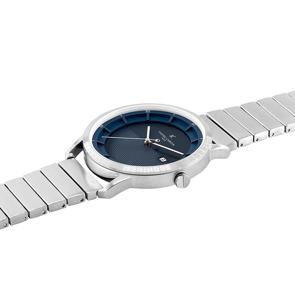 Pierre Cardin Gray Stainless Steel Dress Watch