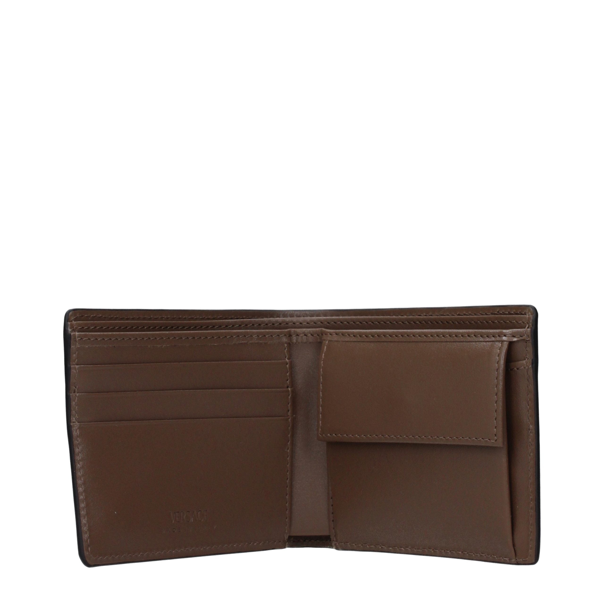 Versace Brown Leather Wallet