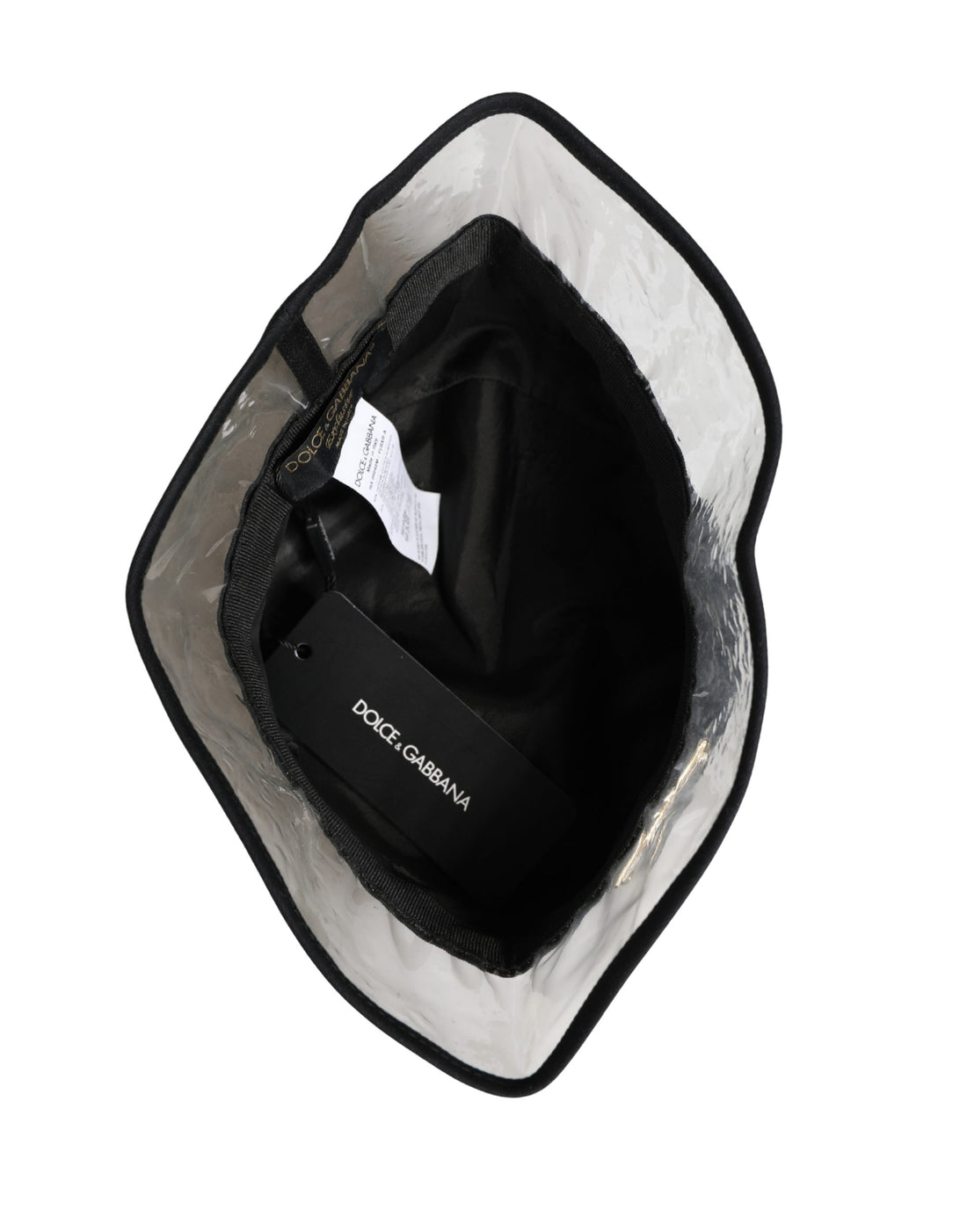 Dolce & Gabbana Black Cotton Plastic Fisherman Bucket Capello Hat