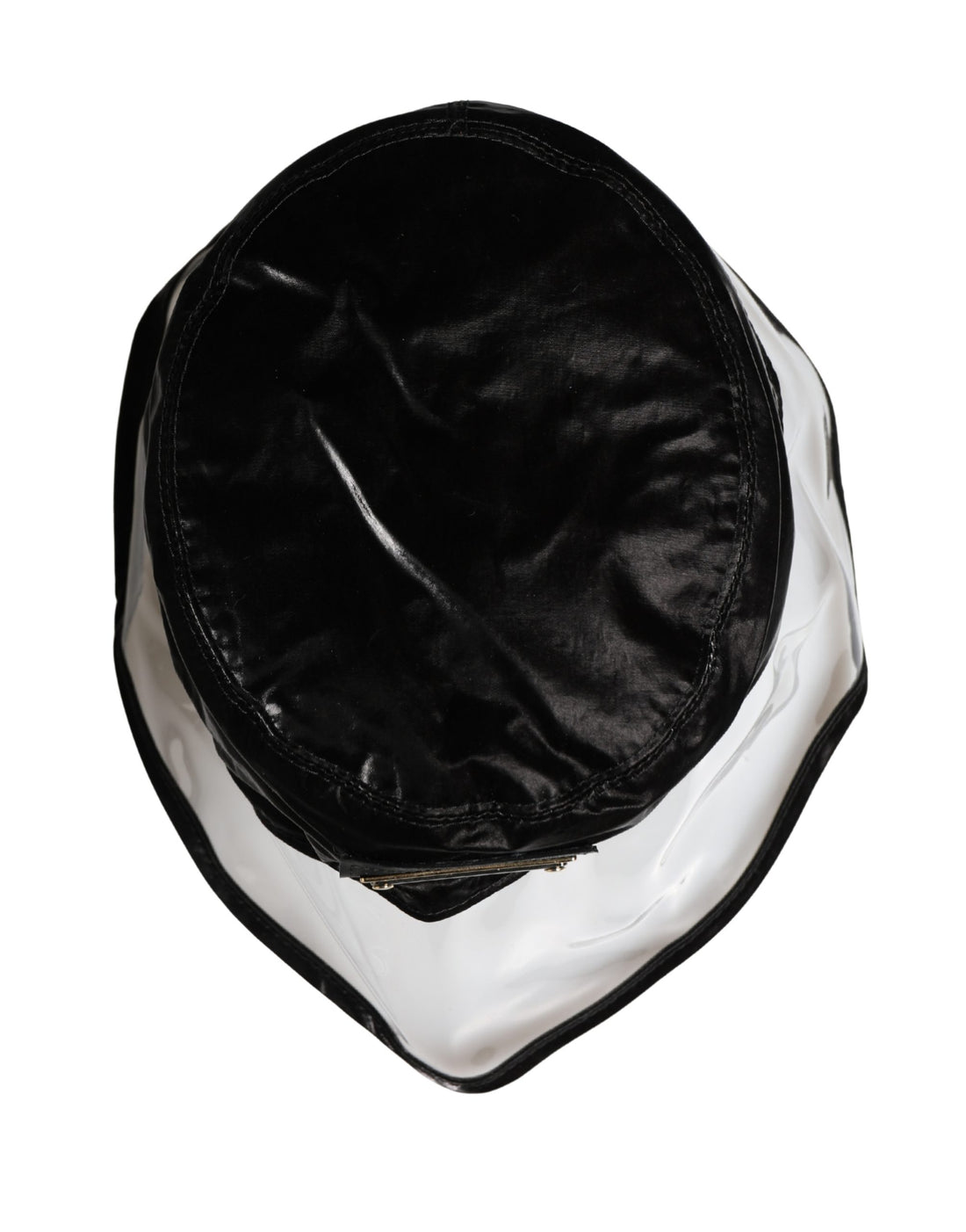 Dolce & Gabbana Black Nylon Plastic Fisherman Bucket Capello Hat