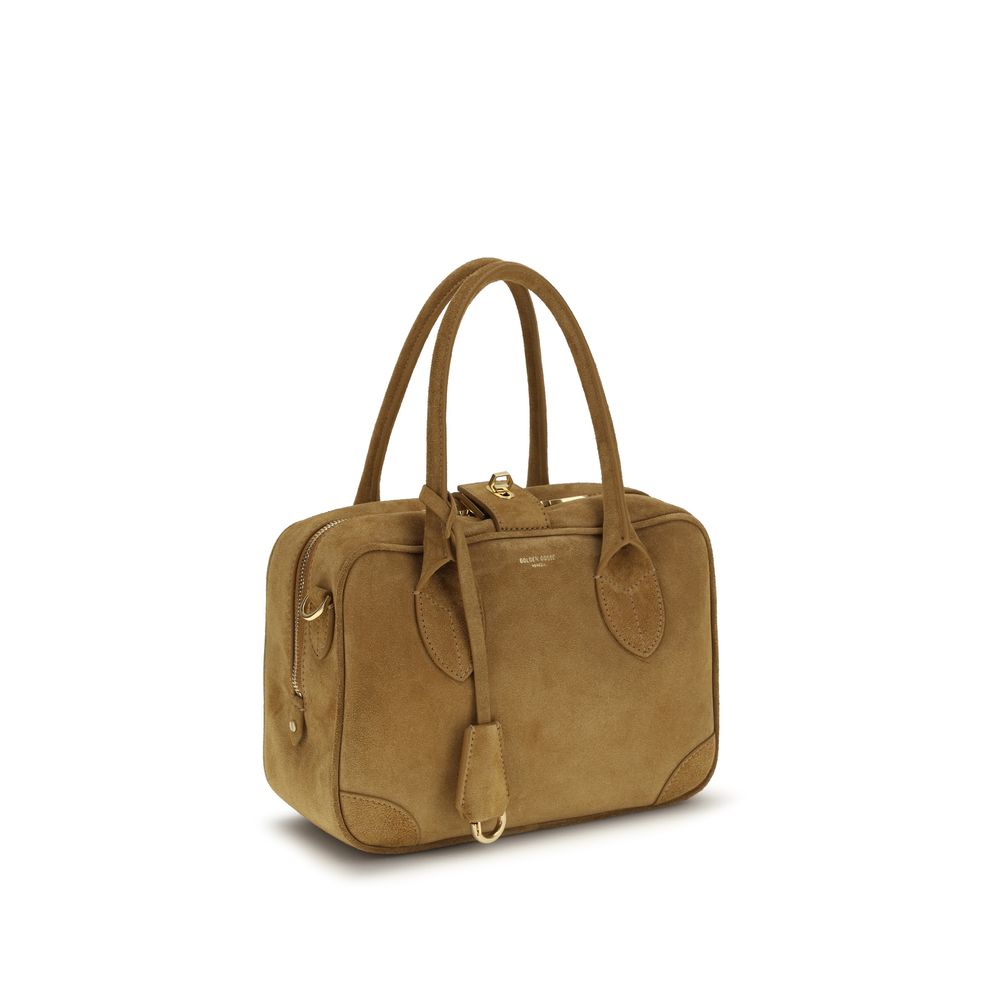 Golden Goose Beige Calf Leather Bos Taurus Handbag