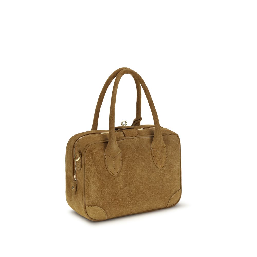 Golden Goose Beige Calf Leather Bos Taurus Handbag