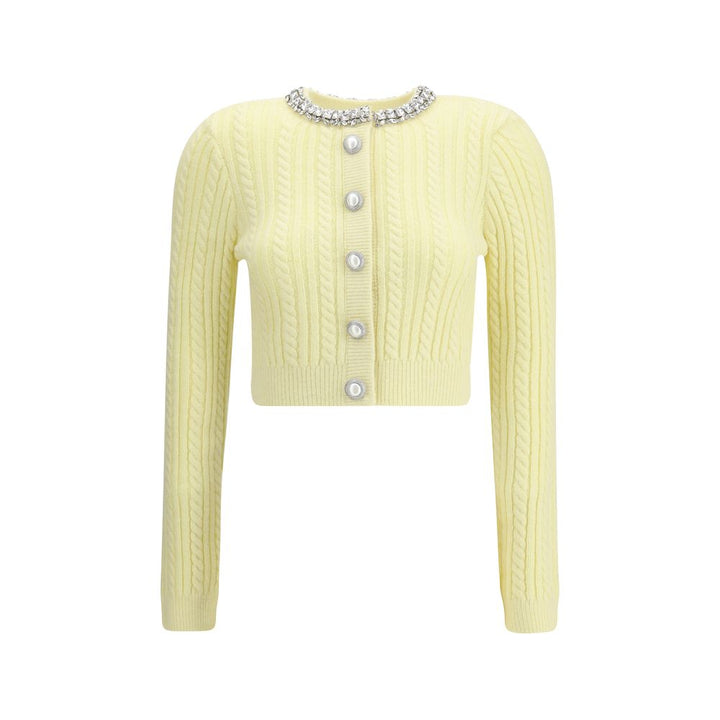 Self-Portrait Bicolor Polyamide Cardigan