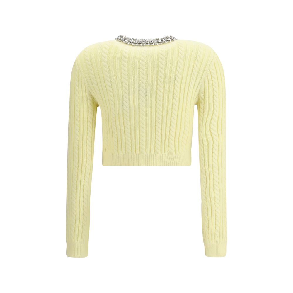Self-Portrait Bicolor Polyamide Cardigan