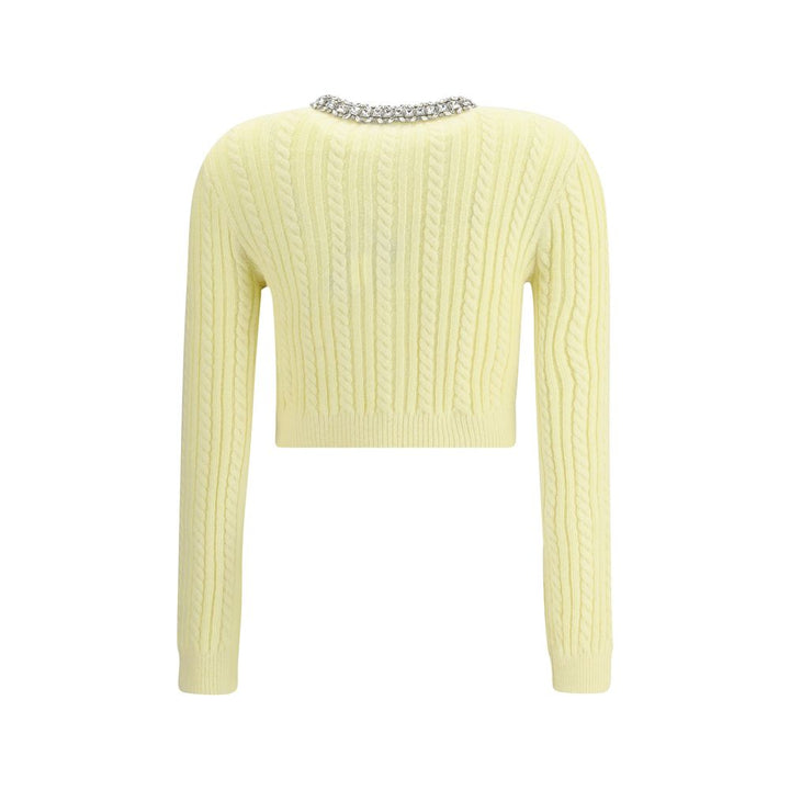 Self-Portrait Bicolor Polyamide Cardigan