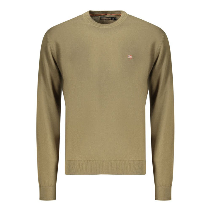 Napapijri Verde Cotton Men's Long-Sleeve Shirt