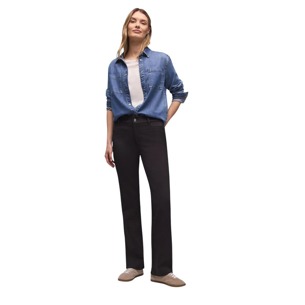 Street One Black Polyamide Bootcut Jeans