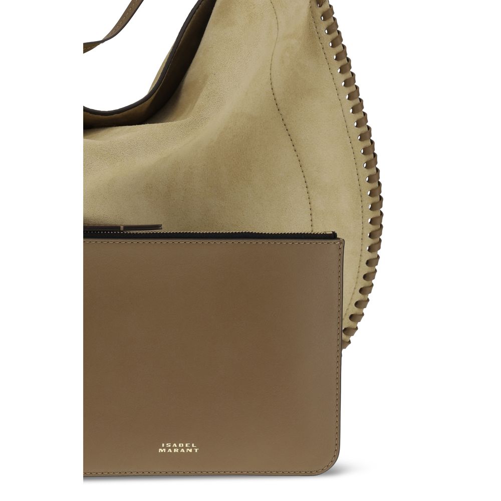 Isabel Marant Beige Calf Leather Bos Taurus Shoulder Bag