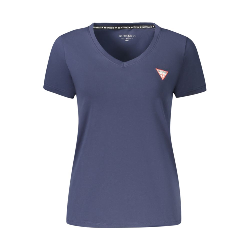 Guess Jeans Blue Organic Cotton Women T-Shirt