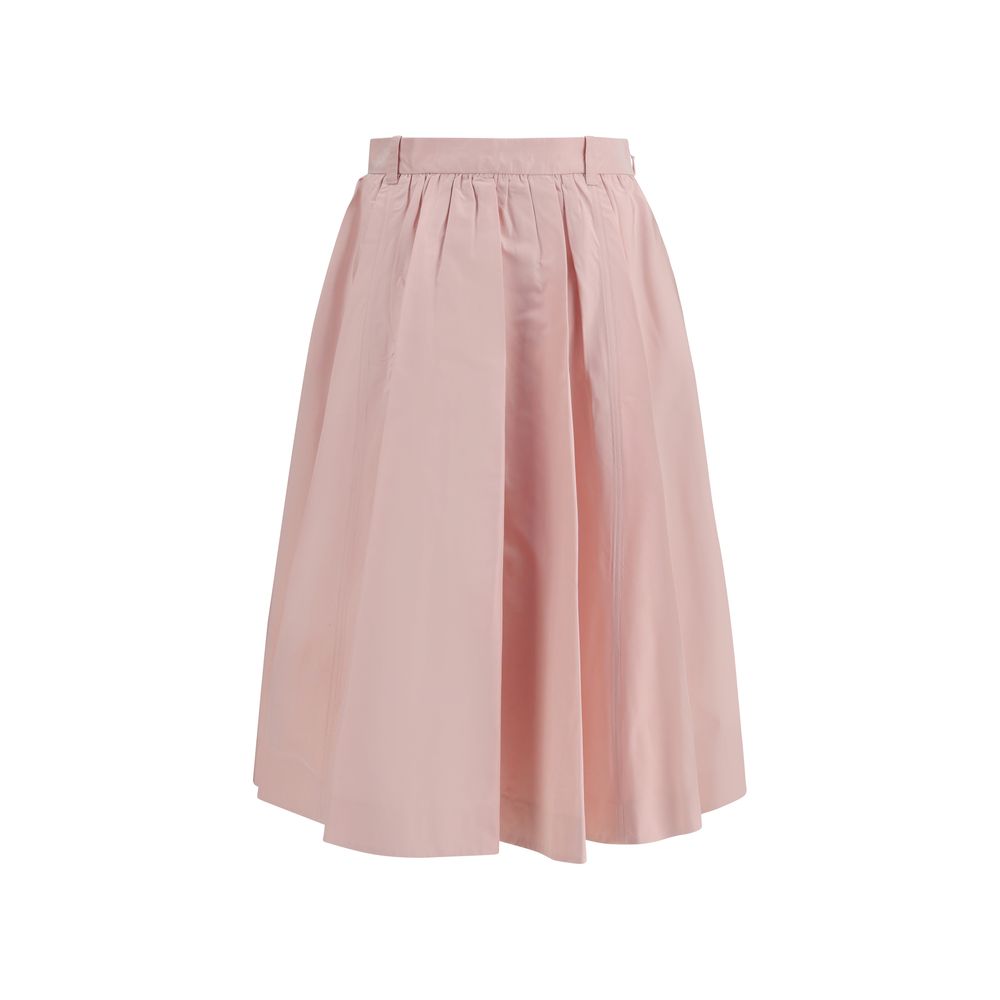 Prada Multicolor Silk Long Skirt