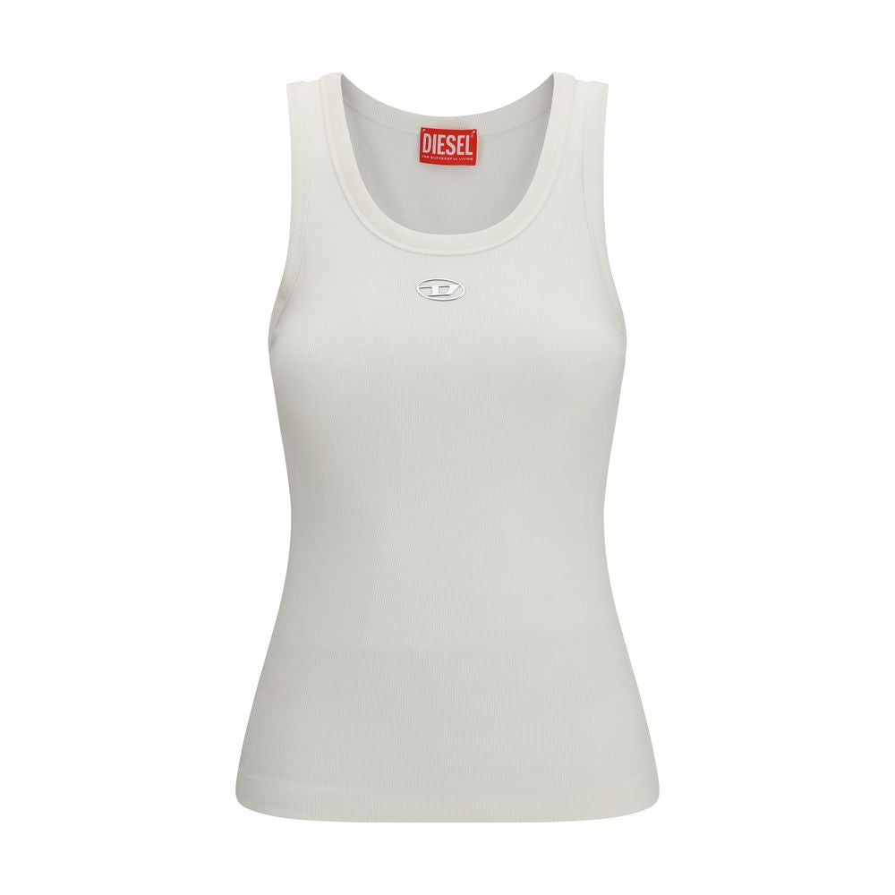 Diesel White Cotton Top