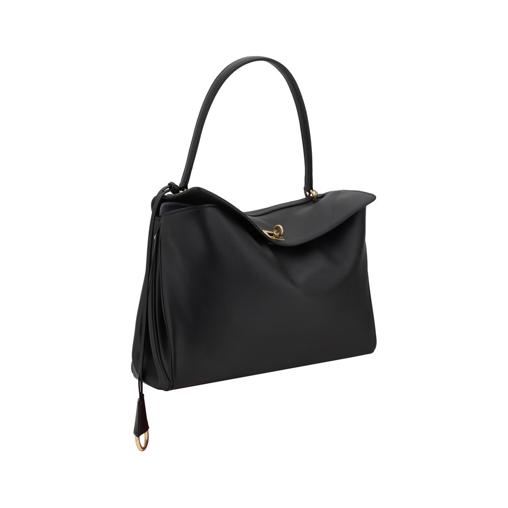Balenciaga Black Calf Leather Bos Taurus Shoulder Bag