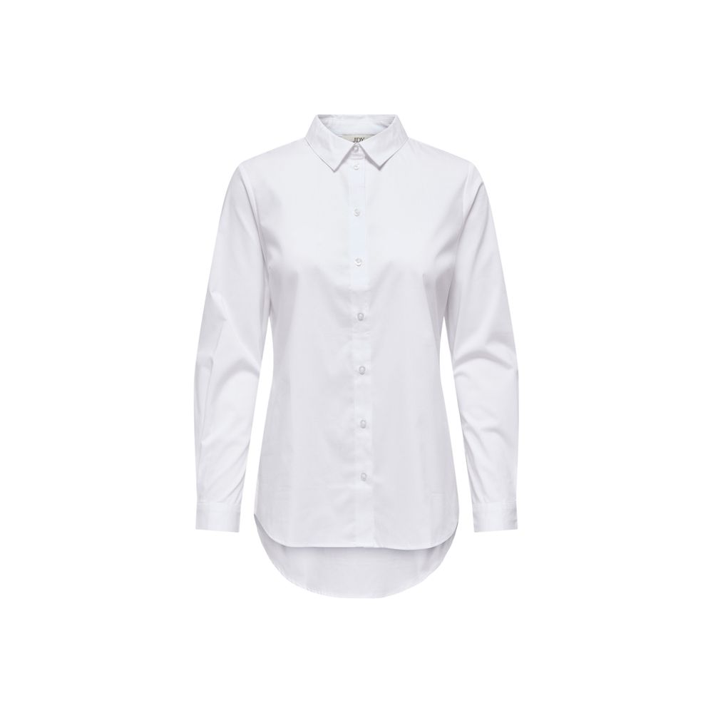 Jacqueline De Yong White Cotton Blouse