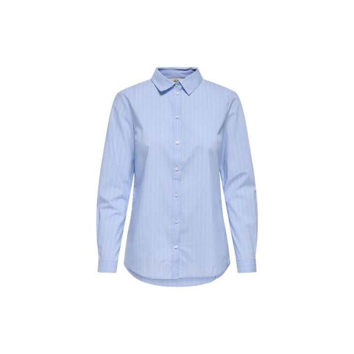 Jacqueline De Yong Blue Cotton Blouse