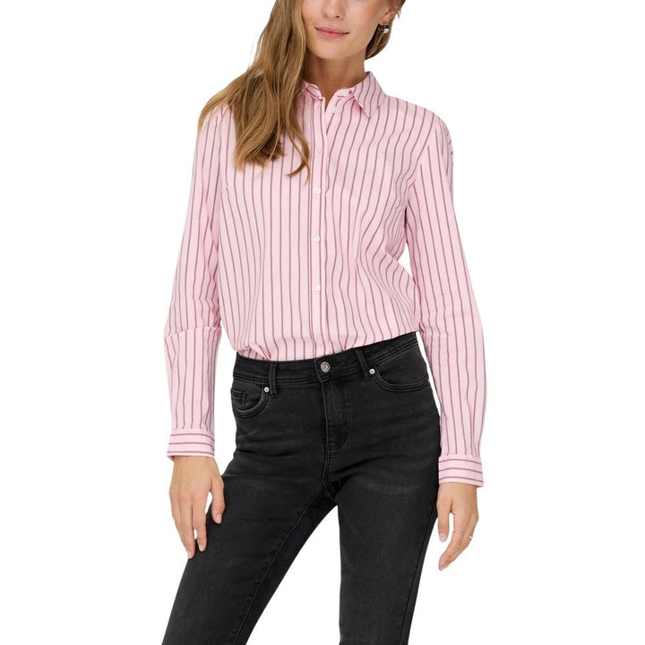 Jacqueline De Yong Multicolor Cotton Blouse