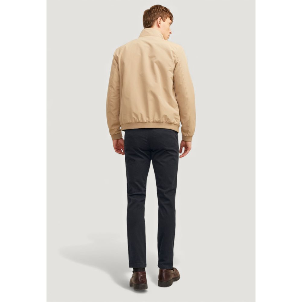 Jack Jones Black Cotton Casual Pants