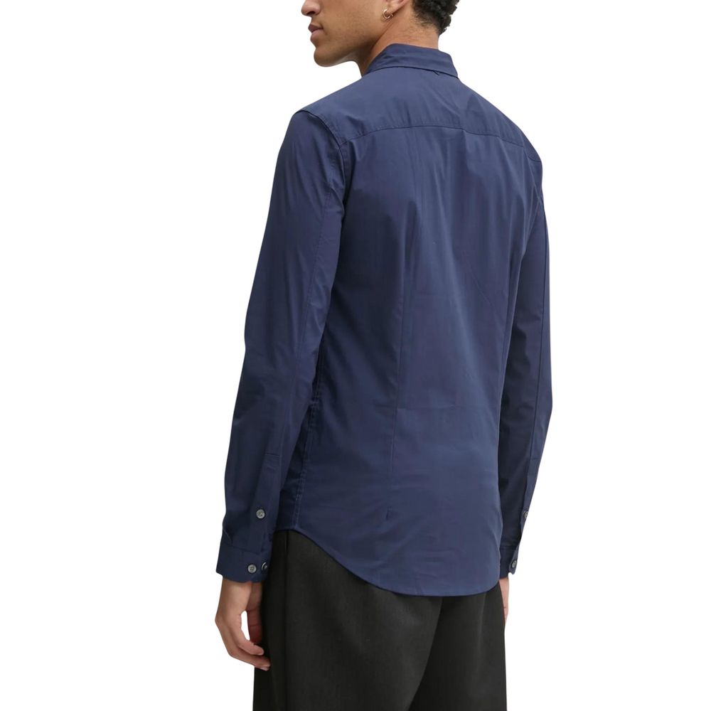 Tommy Hilfiger Jeans Blue Cotton Dress Shirt