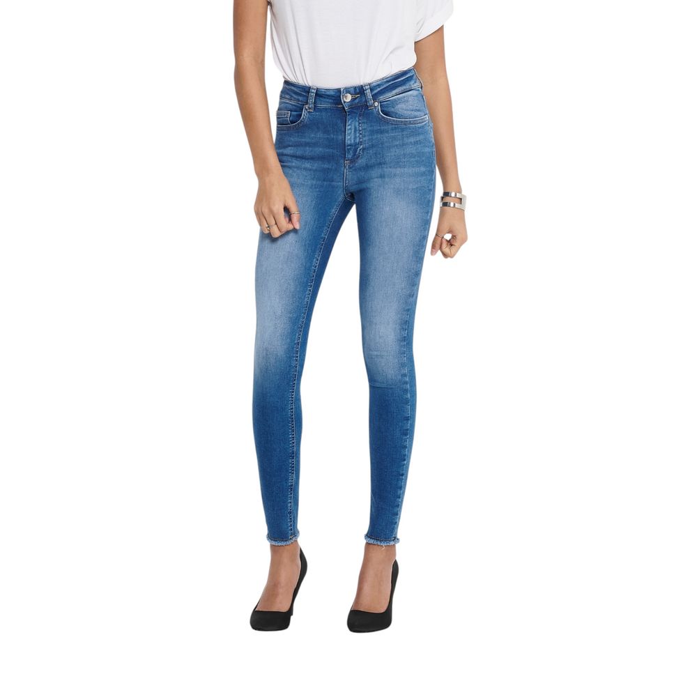 Only Blue Cotton Skinny Jeans