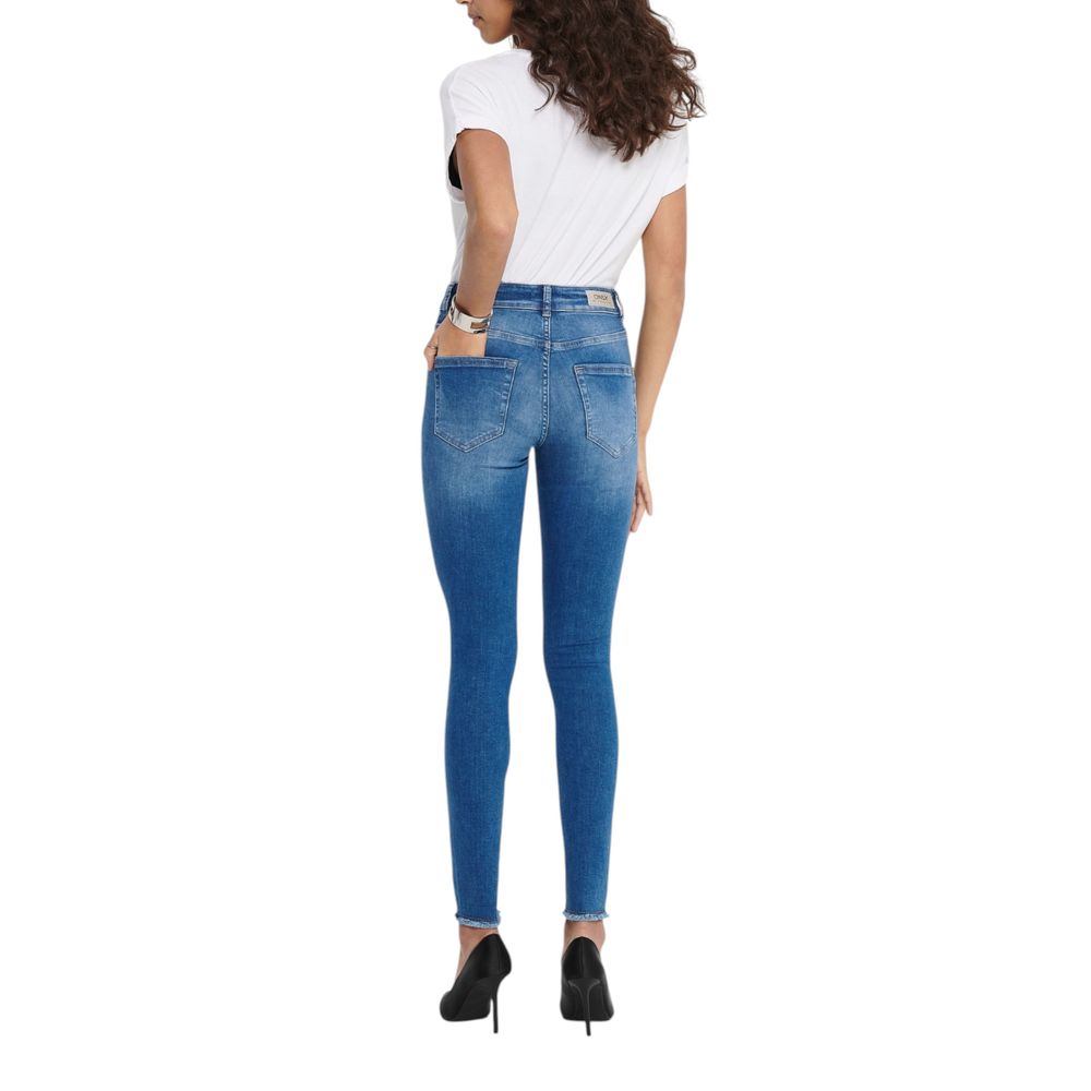 Only Blue Cotton Skinny Jeans