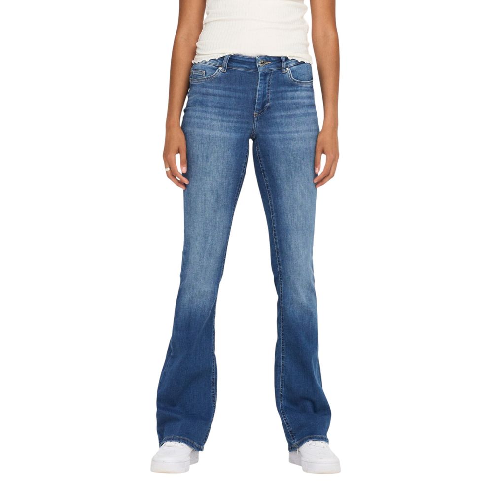 Only Blue Elastane Bootcut Jeans