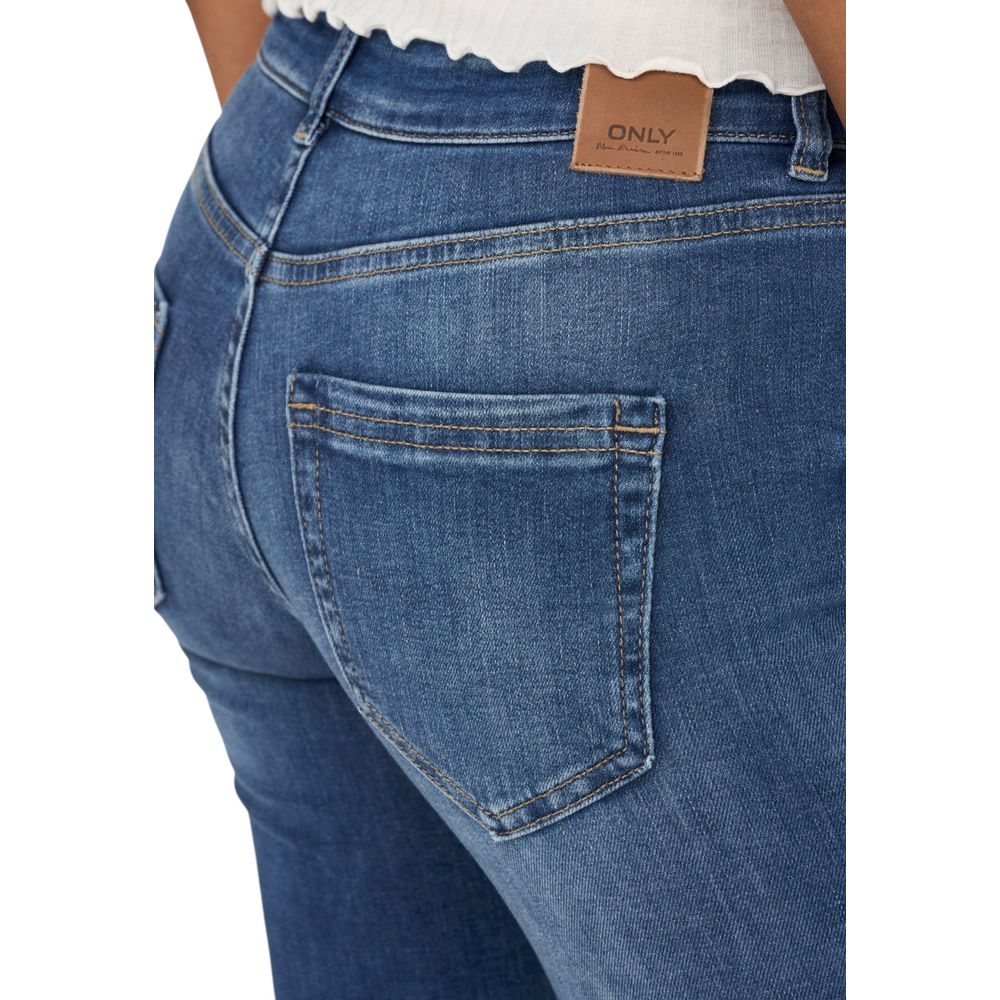 Only Blue Elastane Bootcut Jeans
