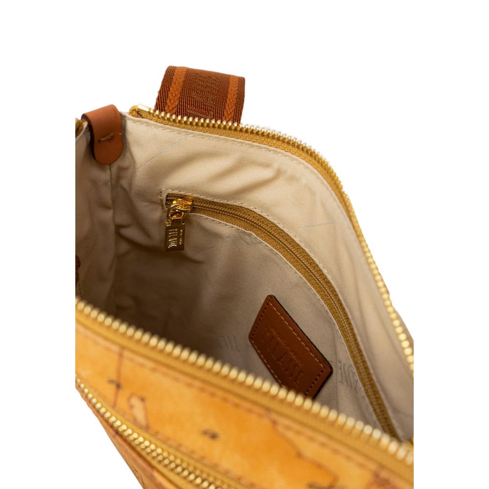 Alviero Martini Prima Classe Beige Leather Shoulder Bag