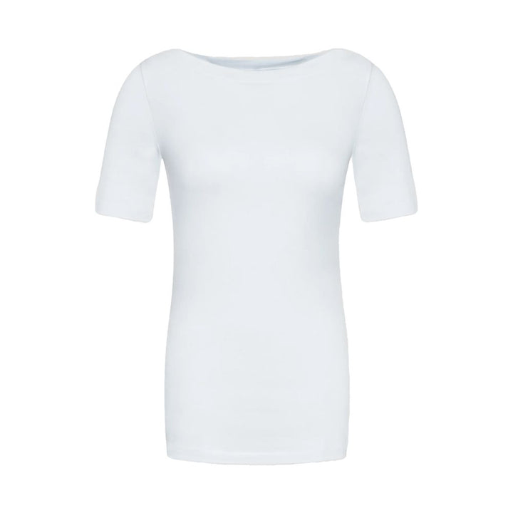 Vero Moda White Viscose T-Shirt