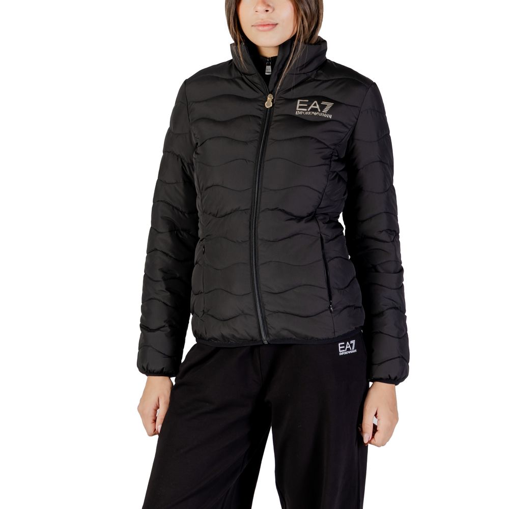 EA7 Emporio Armani Black Polyester Bomber
