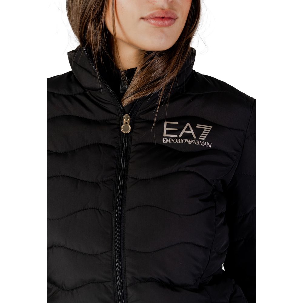 EA7 Emporio Armani Black Polyester Bomber