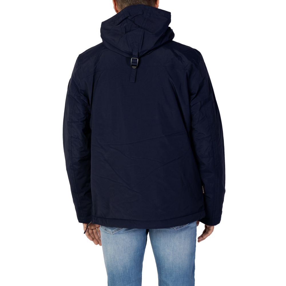 Napapijri Blue Nylon Coat