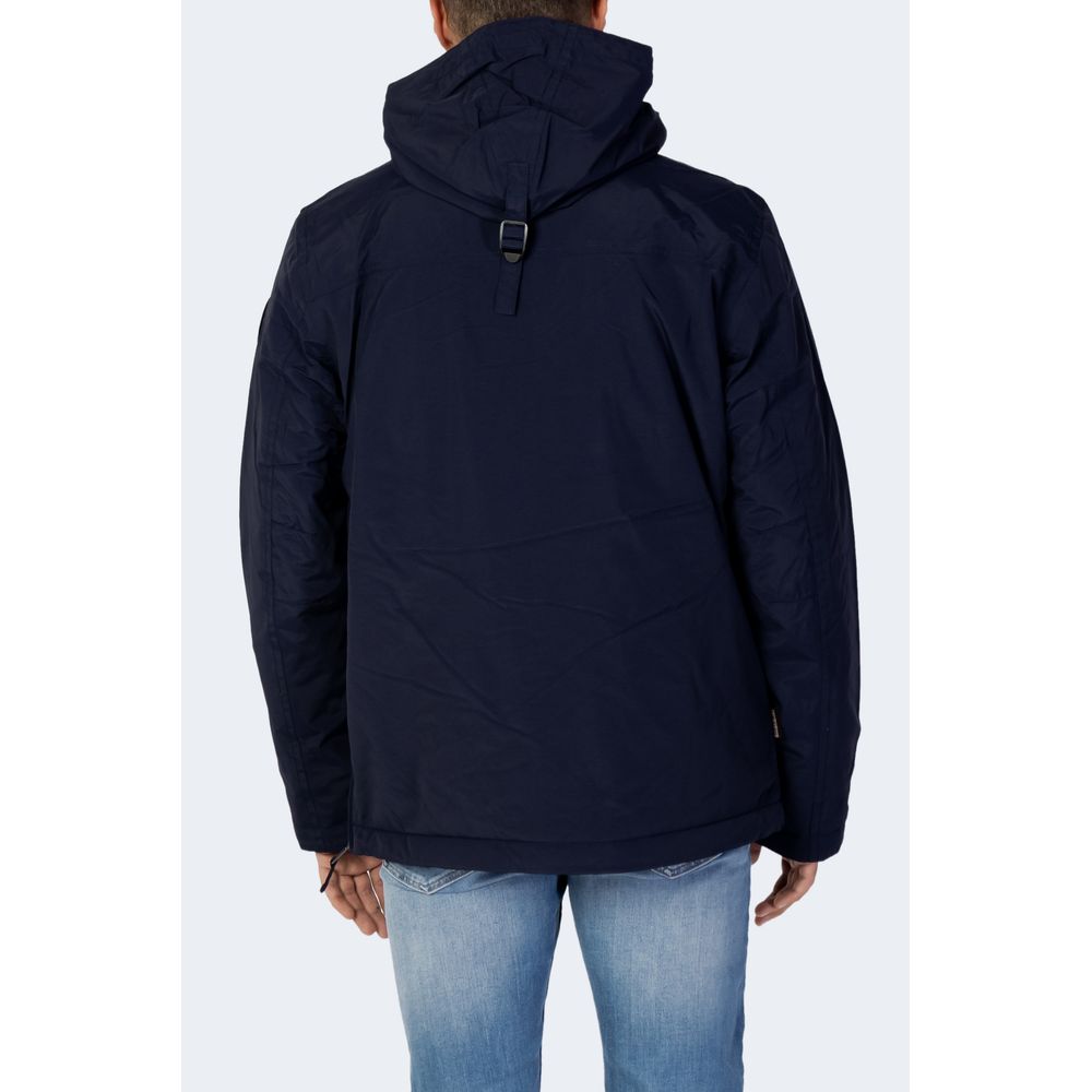 Napapijri Blue Nylon Coat