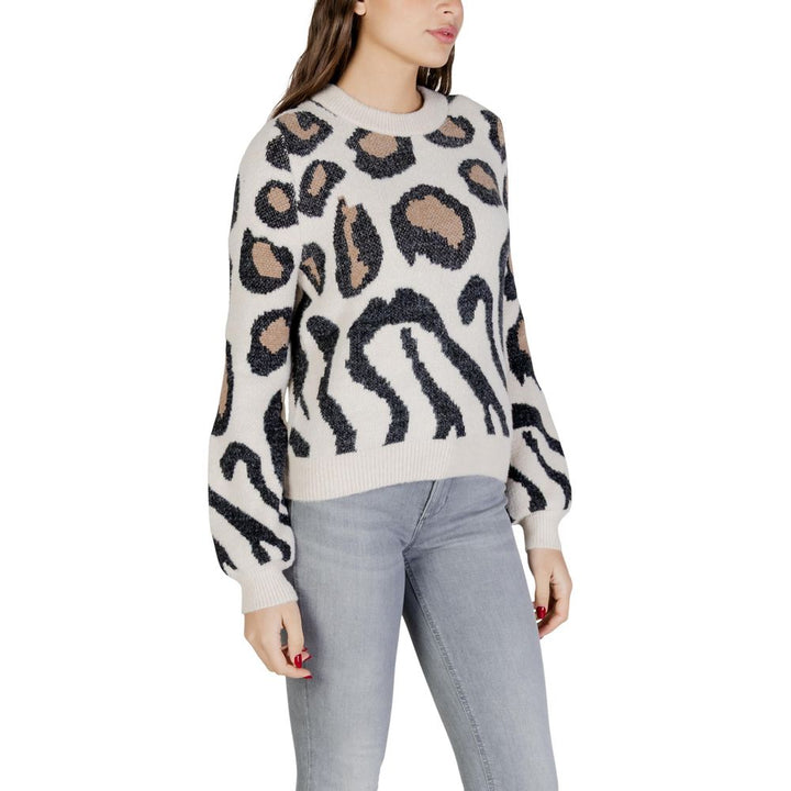 Jacqueline De Yong Beige Nylon Sweatshirt