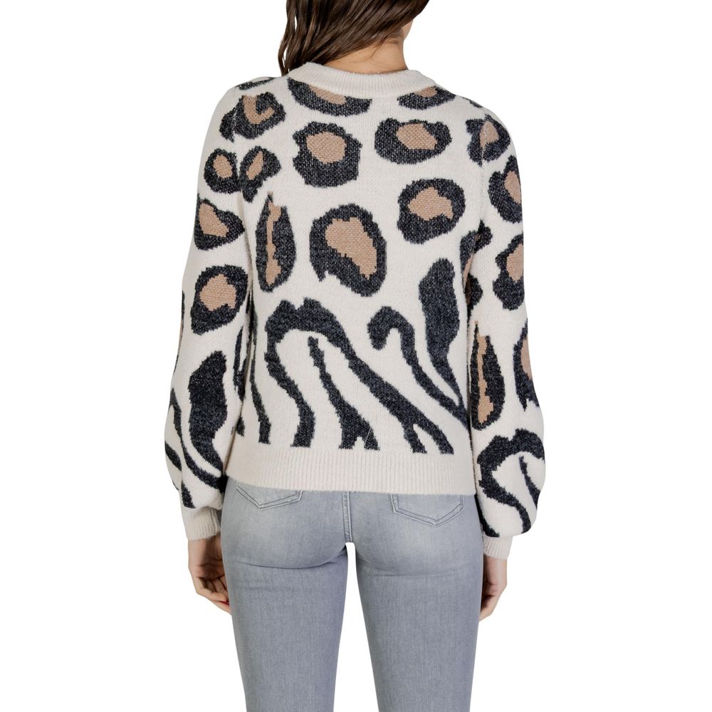 Jacqueline De Yong Beige Nylon Sweatshirt