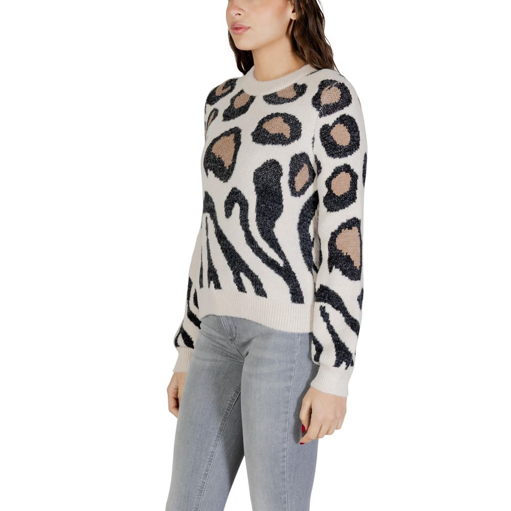 Jacqueline De Yong Beige Nylon Sweatshirt